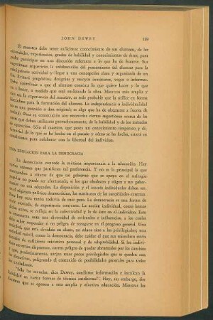 Una educación para la democracia