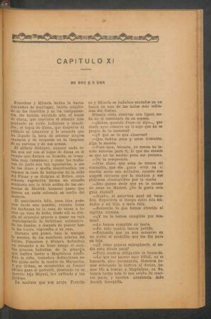 Capítulo XI - De doce a una