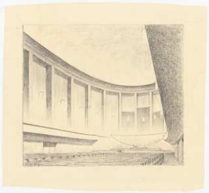Konzerthaus »Palmengarten«, Frankfurt/Main: Perspektivische Innenansicht Großer Saal