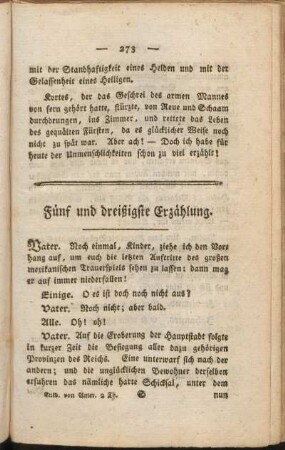 Fünf und dreissigste Erzählung