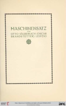 Maschinensatz