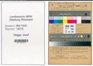Entnazifizierung Josef Hegge , geb. 18.05.1892 (Elektroingenieur)