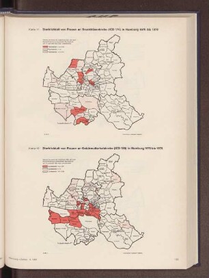 Sterblichkeit von Frauen an Gebärmutterhalskrebs in Hamburg 1976 bis 1978