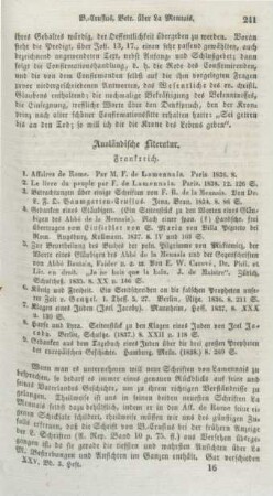 241-257 Ausländische Literatur