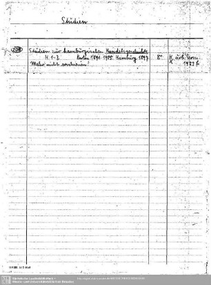 Studien Handelsgeschichte