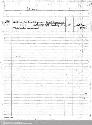 Studien Handelsgeschichte