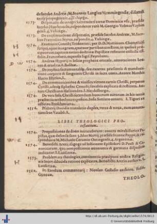 Libri Theologici Protestantium.