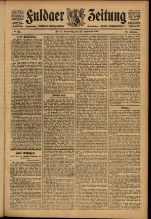 Ausgabe vom Donnerstag, den 28. September 1905.