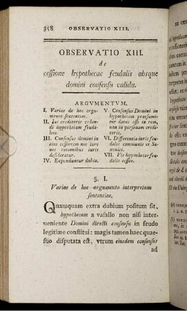 Observatio XIII.