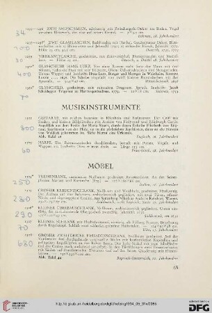 Möbel (Nr. 1304-1402)