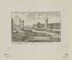 Veuë de la Tour de Nelle, et de la Gallerie du Louvre, aus: „Livre de diverses veues, perspectives, paysages faits au naturel“