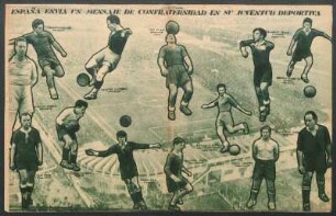 España envia un mensaje de confranternidad en su juventud deportiva [Fotografías]