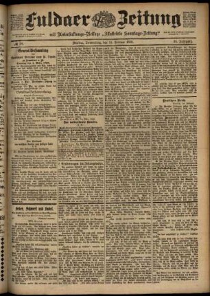 Ausgabe vom Donnerstag, den 16. Februar 1899.