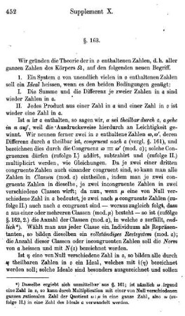 §. 163. Theorie der Ideale eines endlichen Körpers