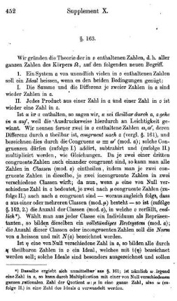§. 163. Theorie der Ideale eines endlichen Körpers