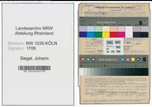 Entnazifizierung Johann Siegel , geb. 20.02.1905 (Steiger)