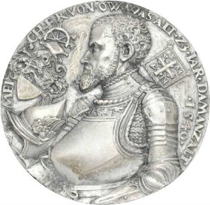 Galvanoplastische Nachahmung eines Holzmodells einer Medaille aus dem Jahr 1540 auf Melchior von Ow