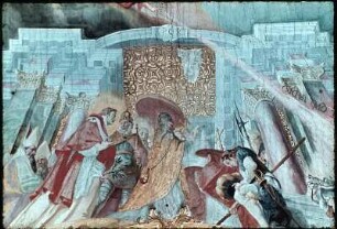 Der Heilige nimmt an der Kaiserkrönung Lothars II. teil