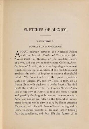 Sketches of Mexico
