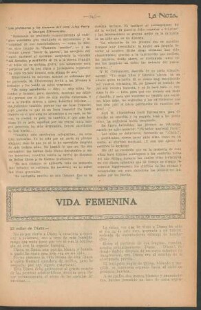 Vida femenina : El collar de Diana