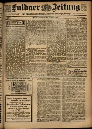 Zweite Ausgabe vom Donnerstag, den 23. März 1899.