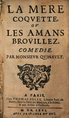 La mere coquette ou les amans brouillez