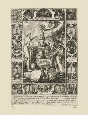Infantia Christi, Blatt 3 der Folge "Allegorien zu dem Leben Christi"