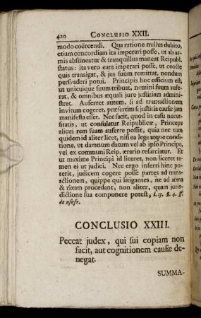 Conclusio XXIII.
