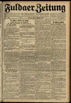 Ausgabe vom Freitag, den 05. Oktober 1917.