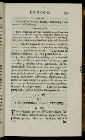 Cap. VI. De Affectionibus Enunciationum