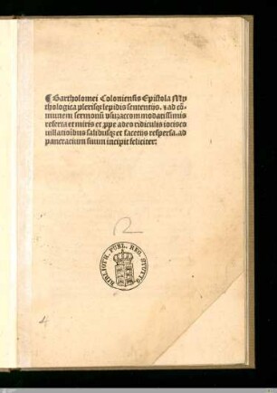 Epistola mythologica