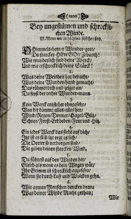 Bey ungestümen und schrecklichen Winde.