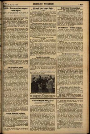 Zweite Ausgabe vom Mittwoch, den 30. September 1942.