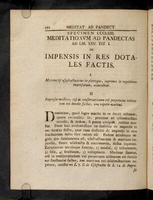 386-389, Ad Lib. XXV. Tit. I. De Impensis In Res ...