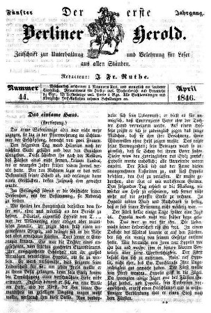 Nummer 44, April 1846