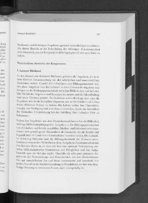 Verschiedene Bereiche der Kooperation