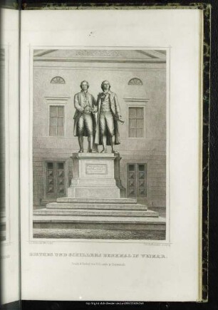 Goethes und Schillers Denkmal In Weimar