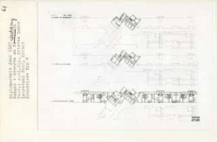 Wohnen und Gewerbe am Wedding, Berlin-Wedding (Diplomarbeit bei Willy Kreuer): Typ C, Grundrisse 1:200
