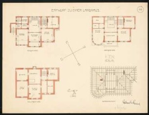 Landhaus: Grundrisse