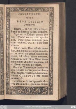 VIII. Deus Diligit Peccatores.