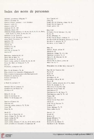 Index des noms de personnes