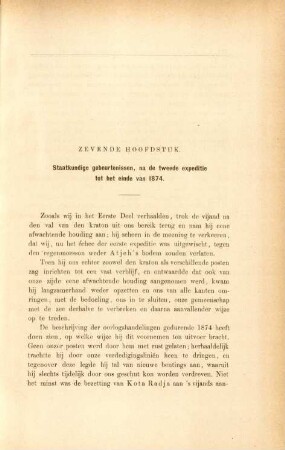 Zevende hoofdstuk. Staatkundige gebeurtenissen, na de tweede expeditie tot het einde van 1874