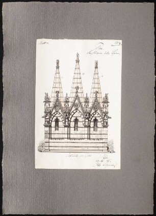 Reiseskizzen aus Italien: Pisa: S. Maria della Spina (Ansicht von Osten)
