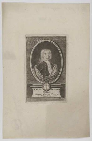 Bildnis des Ernst Friderich Zobel