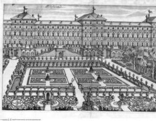 Regiae villae poetice descriptae; et regiae celsitudini Victoris Amedei II. ..., Falttafel vor Seite 107: Castello di Mirafiori?