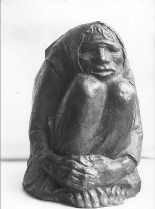 Frierende Alte : Frierende Alte. Bronze; H. 23,5 cm (1937; E. Barlach). Güstrow: Atelierhaus am Inselsee