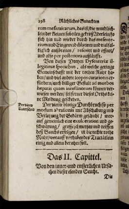 Das II. Capittel. Von den inner- und eusserliche Ursachen dieser elenden Seuche.