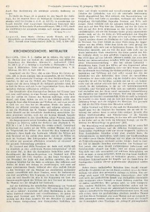 439-441 [Rezension] Horváth, Tibor, Caritas est in ratione