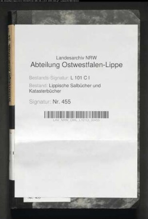 Konzept des Salbuchs der Vogtei Schieder von 1721