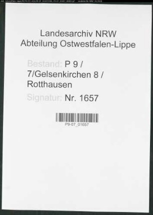 Sterberegister Standesamt Gelsenkirchen 8 Rotthausen
